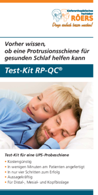 Die provisorische UPS-Schiene "Test-Kit RP-QC"